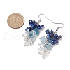 Natural Lapis Lazuli Earrings EJEW-TA00462-03-3