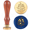 Retro Wax Seal Stamp Set AJEW-WH0206-026-1