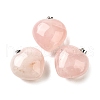 Natural Rose Quartz Pendants G-C188-03G-1