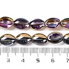 Electroplate Glass Beads Strands EGLA-B005-01A-HP01-4