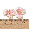 304 Stainless Steel Enamel Pendants STAS-U061-07G-3