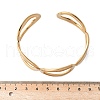 304 Stainless Steel Cuff Bangles for Women BJEW-U032-03G-3