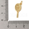 Rack Plating Brass Micro Pave Cubic Zirconia Pendants KK-P279-13G-3