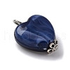 Acrylic Imitation Gemstone Style Pendants PALLOY-JF03511-3