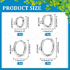   4Pairs 4 Styles Brass Huggie Hoop Earrings EJEW-PH0001-28P-2