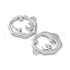 Brass with Clear Cubic Zirconia Pendants KK-G474-18P-2