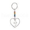 Heart Alloy Pendant Keychain KEYC-JKC00626-02-1