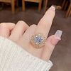 Special-Interest Brass Cubic Zirconia Finger Rings FS-WG96586-01-3