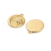 304 Stainless Steel Crystal Rhinestone Pendant STAS-U047-25G-2