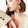 2Pcs 2 Style Acrylic Earring Handwork Template DIY-WH0573-003-6