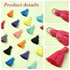 20Pcs 10 Colors Polycotton(Polyester Cotton) Tassel Pendant Decorations FIND-YW0004-57-3