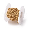Brass Textured Oval Link Chains CHC-H113-16G-3