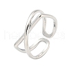 Brass Open Cuff Ring RJEW-M175-01P-1