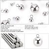 Unicraftale 100pcs 4 Style  304 Stainless Steel Charms STAS-UN0026-14-5