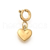 Heart 304 Stainless Steel Pendant Decorations STAS-H202-12G-02-1