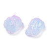Transparent Spray Paint Glass Beads GLAA-H035-01K-2