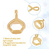 GOMAKERER 140Pcs 2 Colors Alloy Pendant Bails FIND-GO0002-15-3