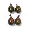 Natural Unakite Pendants G-U018-01P-D-1