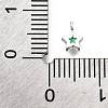 925 Sterling Silver Cubic Zirconia Charms STER-Q005-01B-B-3