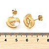 knot 304 Stainless Steel Stud Earrings EJEW-D315-02G-5