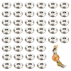 BENECREAT 150Pcs Real Platinum Plated Brass Spacer Beads KK-BC0014-20-1