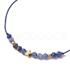 Natural Round Sodalite Beads Braided Bead Bracelets for Women BJEW-JB11655-12-3