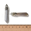 Natural Grey Agate Pointed Big Pendants G-Z055-01P-09-3