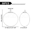 Unicraftale 304 Stainless Steel Hoop Earring Findings STAS-UN0018-17P-2