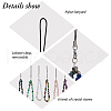 HOBBIESAY 6Pcs 6 Styles Gemstone Chip Mobile Phone Lanyard Wrist Strap AJEW-HY0001-23-3