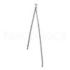 Brass Round Snake Chains Tassel Pendants KK-WH0035-93A-1