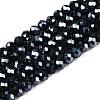 Electroplate Glass Beads Strands EGLA-A034-P4mm-A29-1