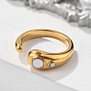 304 Stainless Steel Cuff Rings RJEW-Q011-04G-B-5