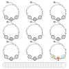  DIY Blank Dome Bracelets & Anklets Making Kit DIY-NB0009-78-1