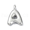 304 Stainless Steel Alphabet Pendants STAS-U033-02P-2