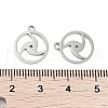 Non-Tarnish 316 Surgical Stainless Steel Charms STAS-C096-11H-P-3