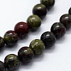 Natural Bloodstone Beads Strands G-I199-21-8mm-3