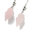 Natural Rose Quartz Pointed Dowsing Pendulums G-K338-12P-02-2