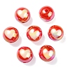 UV Plating Rainbow Iridescent Acrylic Beads X1-OACR-F004-08B-2
