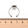 304 Stainless Steel Cuff Ring Components RJEW-H250-02C-P-3