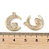 Rack Plating Brass with Cubic Zirconia Pendants KK-M269-12G-3