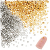 Unicraftale 800Pcs 8 Colors Brass Crimp Beads FIND-UN0004-36-1