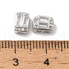 Brass Micro Pave Clear Cubic Zirconia Beads KK-G503-20P-3