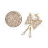 Glass Seed Beaded Butterfly Pendants PALLOY-MZ00649-01-2