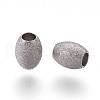 304 Stainless Steel Textured Beads STAS-E455-06P-4x5-1