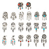 Kissitty 20Pcs 10 Styles Tibetan Style Alloy European Dangle Charms FIND-KS0001-30-10