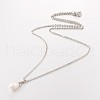 Grade AA Natural Freshwater Pearl Pendant Necklaces NJEW-JN01304-1