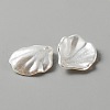 Pearlized Acrylic Imitation Pearl Pendants SACR-WH0011-01C-2