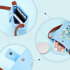 Daisy Pattern Embroidery Starter Crossbody Bag Making Kit DIY-WH0308-155-4