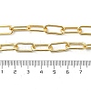 Brass Paperclip Chain Necklaces NJEW-A042-14G-3
