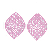 430 Stainless Steel Filigree Pendants STAS-S108-12E-2